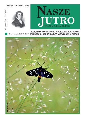 Okładka 369 numeru czasopisma „Nasze Jutro” przedstawiająca motyla na łące