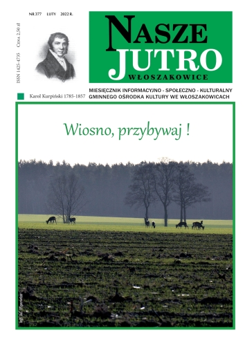 Okładka 377 numeru czasopisma „Nasze Jutro” przedstawiająca sarny na polu
