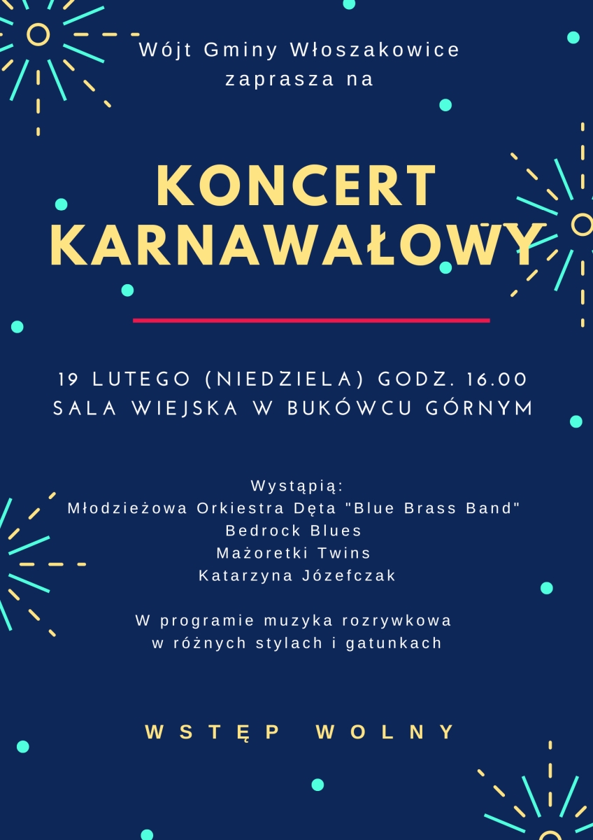 Plakat promujący Koncert Karnawałowy