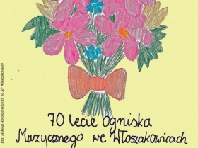 Fragment okładki 369 numeru czasopisma „Nasze Jutro” przedstawiający rysunek kwiatów